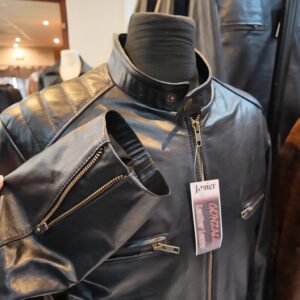 Campera en cuero vacuno "Cross"