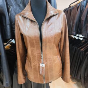 Campera en cuero vacuno "Yoli"