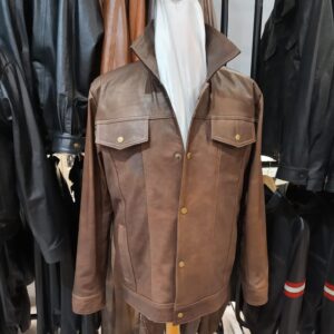 Campera de cuero "Levis" marrón
